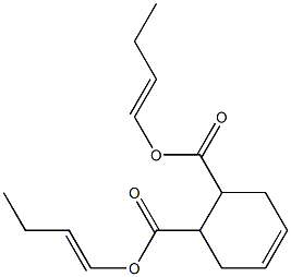 4-Cyclohexene-1,2-dicarboxylic acid bis(1-butenyl) ester 结构式