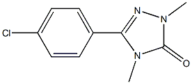 2,4-Dimethyl-5-(4-chlorophenyl)-2H-1,2,4-triazol-3(4H)-one 结构式