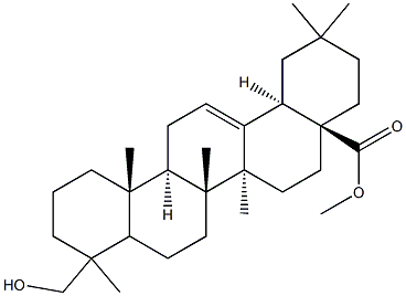 23-Hydroxyolean-12-en-28-oic acid methyl ester 结构式