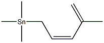 [(2Z)-4-Methyl-2,4-pentadienyl]trimethylstannane 结构式