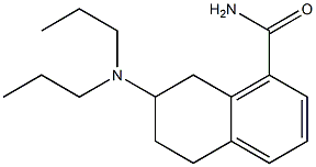 7-(Dipropylamino)-5,6,7,8-tetrahydronaphthalene-1-carboxamide 结构式
