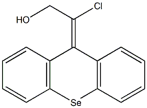 9-(1-Chloro-2-hydroxyethylidene)-9H-selenoxanthene 结构式