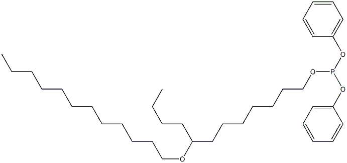 Phosphorous acid 8-(dodecyloxy)dodecyldiphenyl ester 结构式