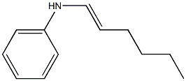 N-(1-Hexenyl)aniline 结构式