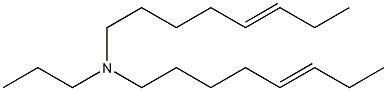 N-Propyl-N,N-di(5-octenyl)amine 结构式