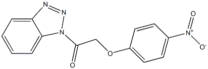 1-(4-Nitrophenoxyacetyl)-1H-benzotriazole 结构式
