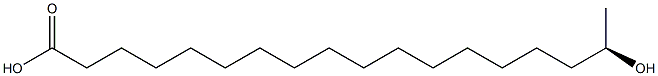 [R,(-)]-17-Hydroxystearic acid 结构式