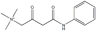 N,N,N-Trimethyl-2,4-dioxo-4-(phenylamino)-1-butanaminium 结构式