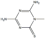 1-Methyl-4,6-diamino-1,3,5-triazine-2(1H)-thione 结构式