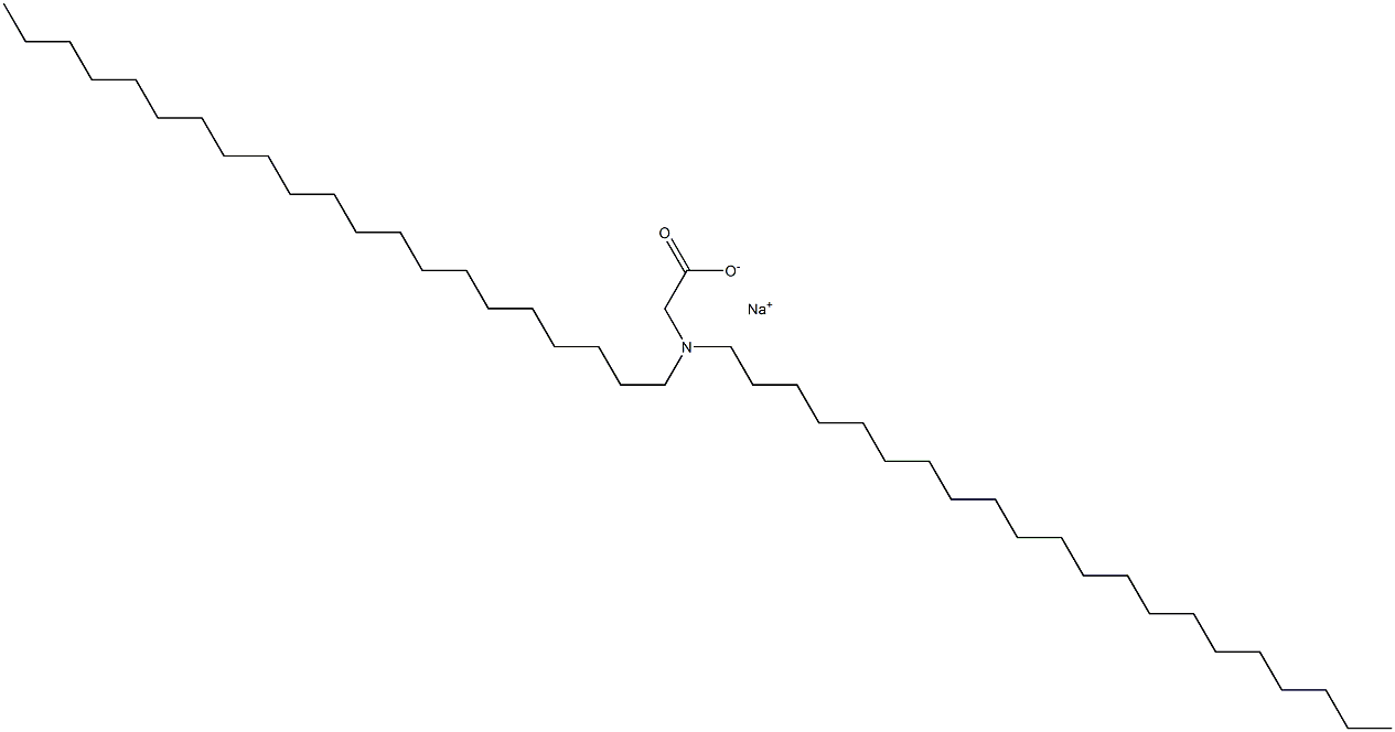 N,N-Dihenicosylglycine sodium salt 结构式