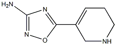 3-Amino-5-[(1,2,5,6-tetrahydropyridin)-3-yl]-1,2,4-oxadiazole 结构式