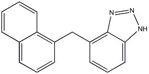 4-[(1-Naphtyl)methyl]-1H-benzotriazole 结构式