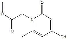1,2-Dihydro-4-hydroxy-6-methyl-2-oxopyridine-1-acetic acid methyl ester 结构式