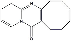 3,4,6,7,8,9,10,11-Octahydro-12H-cycloocta[d]pyrido[1,2-a]pyrimidin-12-one 结构式