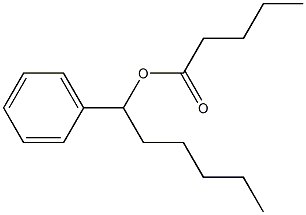 Pentanoic acid 1-phenylhexyl ester 结构式