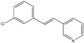 3-(3-Chlorostyryl)pyridine 结构式