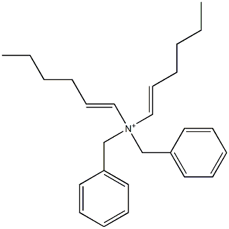 Di(1-hexenyl)dibenzylaminium 结构式