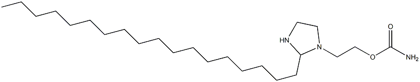 Carbamic acid 2-(2-octadecylimidazolidin-1-yl)ethyl ester 结构式