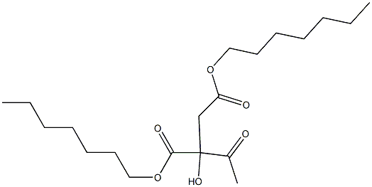 2-Acetyl-D-malic acid diheptyl ester 结构式