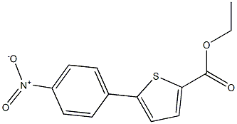 5-(4-Nitrophenyl)thiophene-2-carboxylic acid ethyl ester 结构式