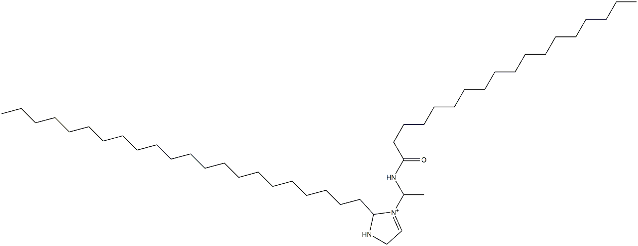 2-Docosyl-3-[1-(stearoylamino)ethyl]-3-imidazoline-3-ium 结构式