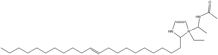 1-[1-(Acetylamino)ethyl]-1-ethyl-2-(10-henicosenyl)-4-imidazoline-1-ium 结构式