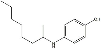4-[(1-Methylheptyl)amino]phenol 结构式