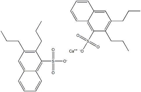 Bis(2,3-dipropyl-1-naphthalenesulfonic acid)calcium salt 结构式