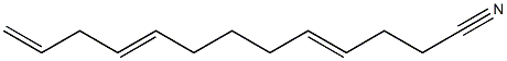 4,9,12-Tridecatrienenitrile 结构式