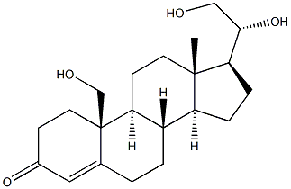 (20R)-19,20,21-Trihydroxypregn-4-en-3-one 结构式