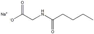 2-Pentanoylaminoacetic acid sodium salt 结构式