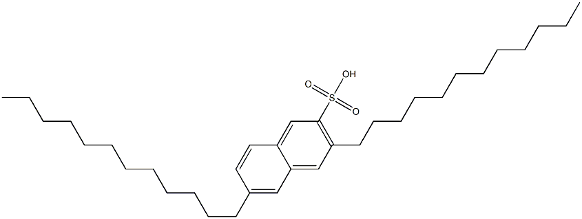 3,6-Didodecyl-2-naphthalenesulfonic acid 结构式