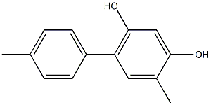 6-(4-Methylphenyl)-4-methylbenzene-1,3-diol 结构式