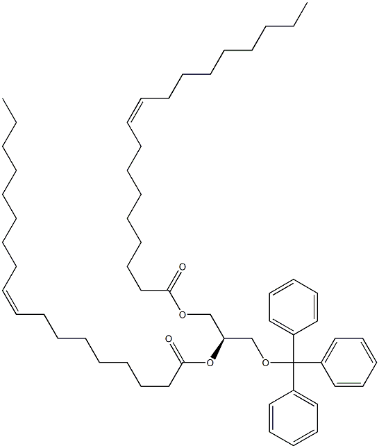 [R,(-)]-1-O,2-O-Dioleoyl-3-O-trityl-D-glycerol 结构式
