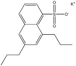 6,8-Dipropyl-1-naphthalenesulfonic acid potassium salt 结构式