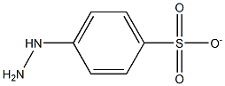 4-Hydrazinobenzenesulfonate 结构式