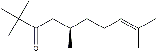 (R)-2,2,5,9-Tetramethyl-8-decen-3-one 结构式