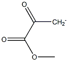 2-Methoxycarbonyl-2-oxoethan-1-ide 结构式