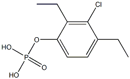Phosphoric acid diethyl(3-chlorophenyl) ester 结构式