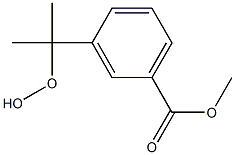 m-(1-Hydroperoxy-1-methylethyl)benzoic acid methyl ester 结构式