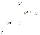 Cesium iridium(III) chloride 结构式
