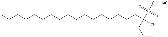 4-Hydroxyhenicosane-4-sulfonic acid sodium salt 结构式