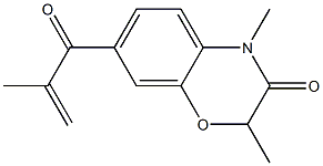 2,4-Dimethyl-7-methacryloyl-4H-1,4-benzoxazin-3(2H)-one 结构式