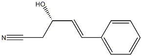 (S)-3-Hydroxy-5-phenyl-4-pentenenitrile 结构式
