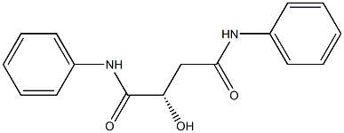 [S,(-)]-2-Hydroxy-N,N'-diphenylsuccinamide 结构式