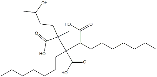 Butane-1,2,3-tricarboxylic acid 3-(3-hydroxybutyl)1,2-diheptyl ester 结构式