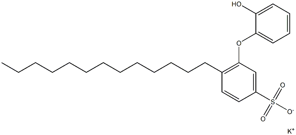 2'-Hydroxy-6-tridecyl[oxybisbenzene]-3-sulfonic acid potassium salt 结构式