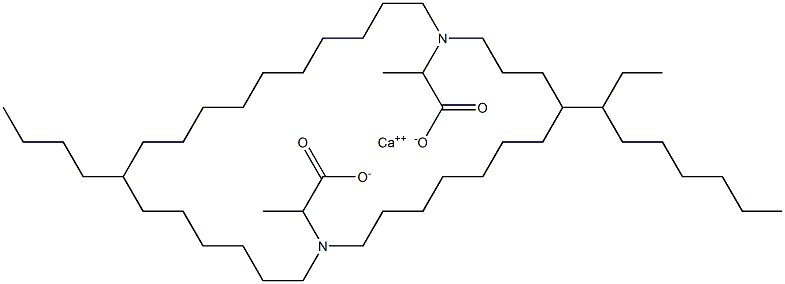 Bis[2-(diundecylamino)propanoic acid]calcium salt 结构式