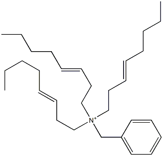 Tri(3-octenyl)benzylaminium 结构式