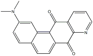 2-(Dimethylamino)naphtho[1,2-g]quinoline-7,12-dione 结构式